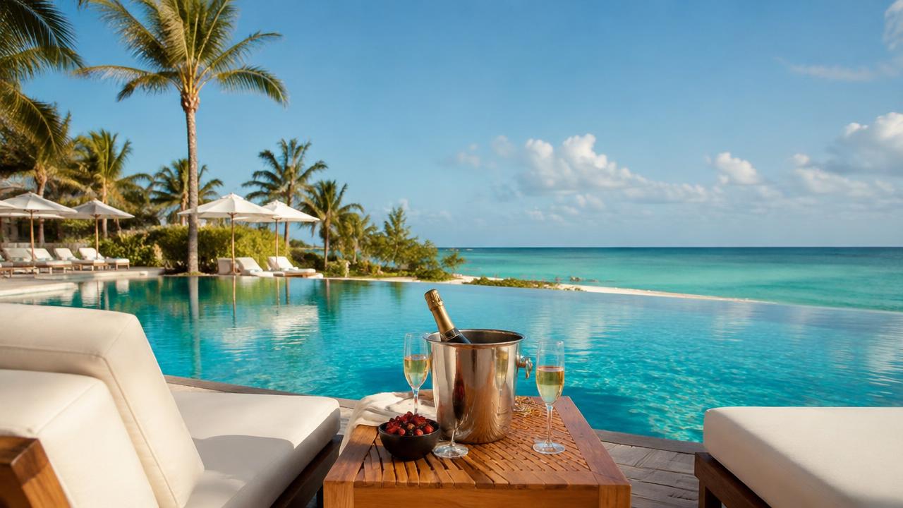 Infinity pool overlooking the ocean